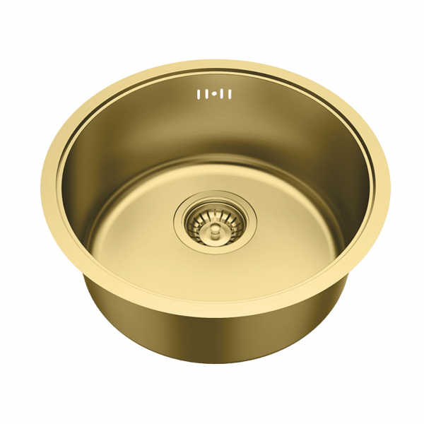 Essenox évier inox rond or