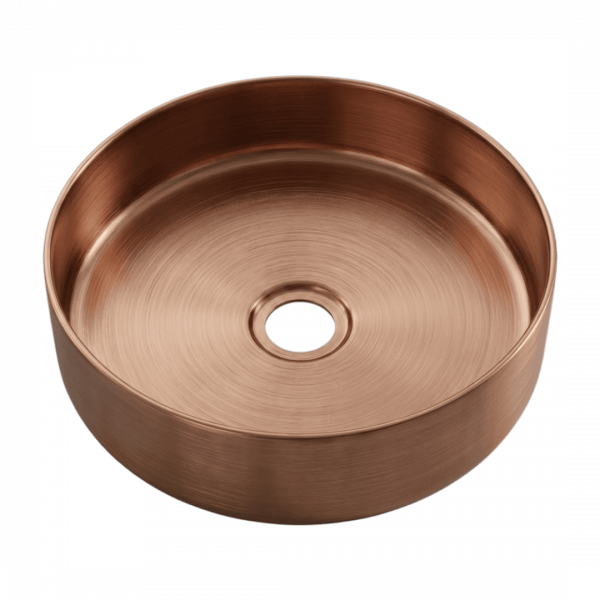 Essenox vasque inox ronde cuivre