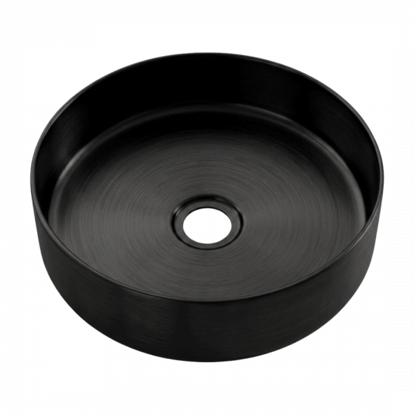 Essenox vasque inox ronde noire