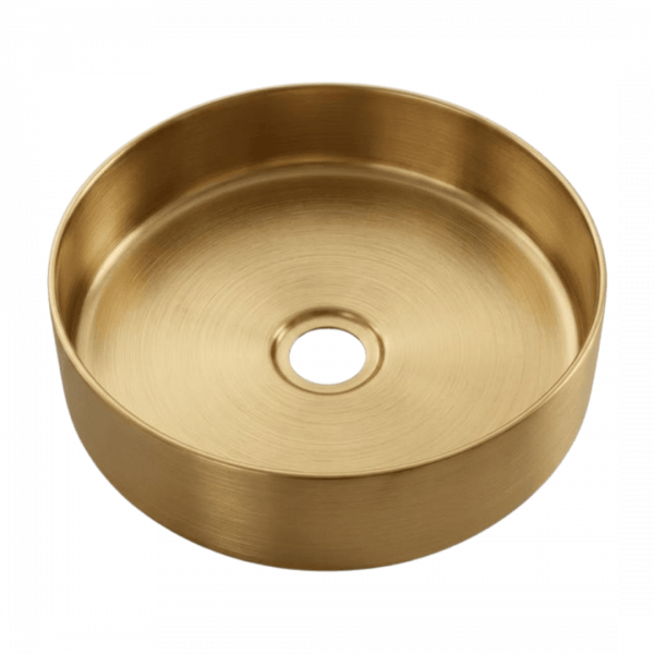Essenox vasque inox ronde or
