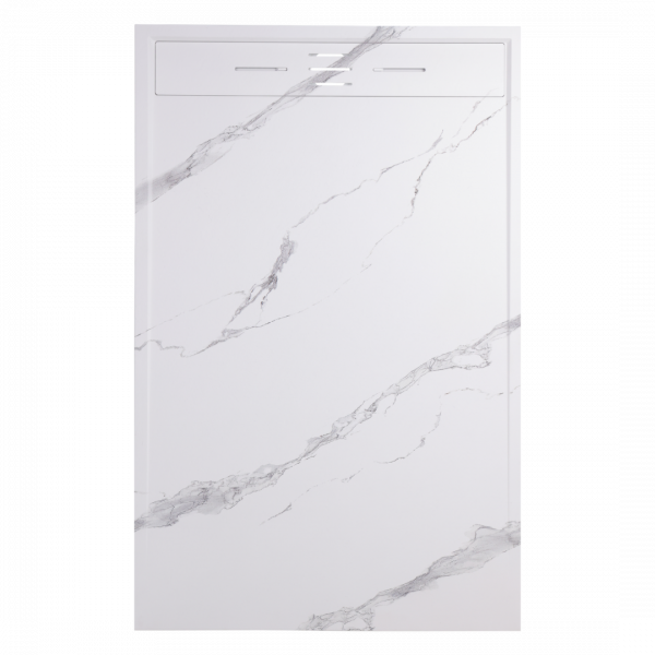 receveur résine marbre blanc 140 80